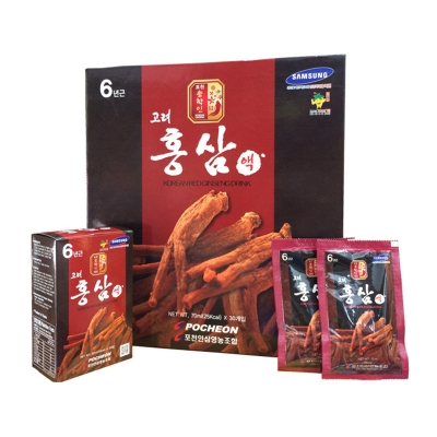 Nước hồng sâm thuốc bắc Pocheon Hàn Quốc 70ml x 30 gói